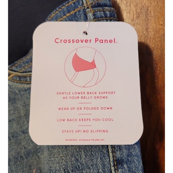 Maternity Isabel Maternity Size 2 Vintage Style 32" x 26.5" Straight Jeans B07 - Picture 3 of 9